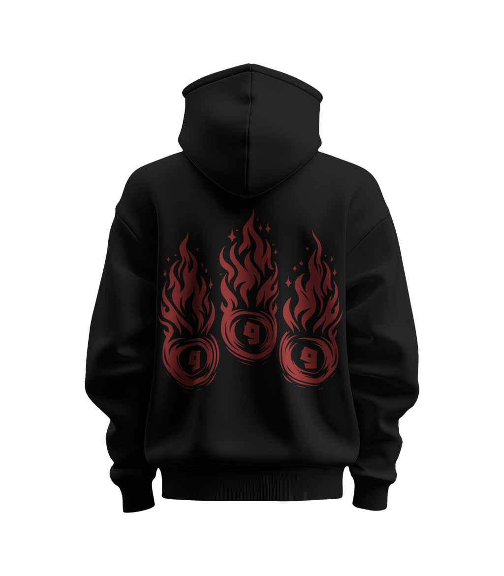 GHOST FIRE OVERSIZED HOODIE
