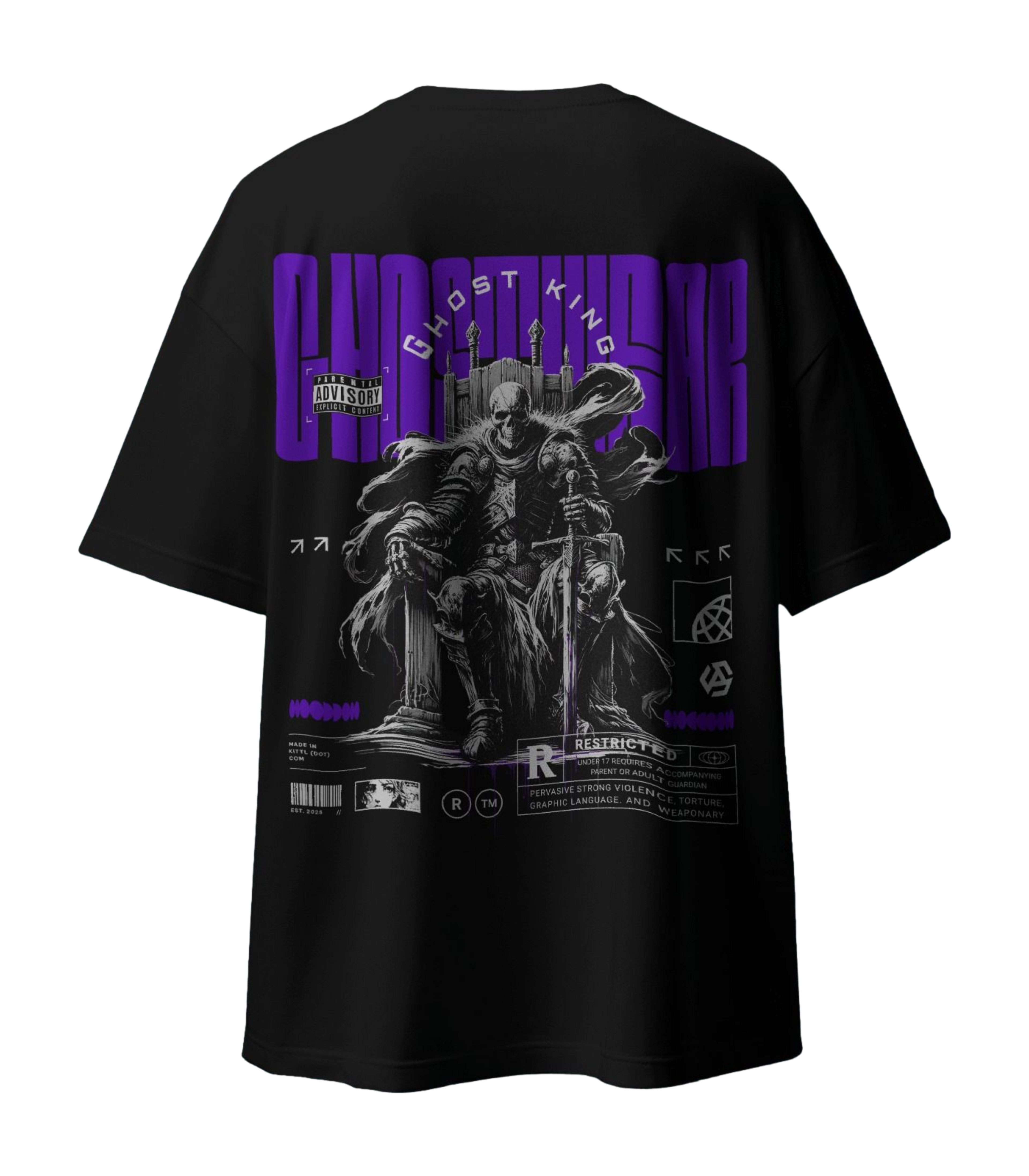 GHOST LORD KING OVERSIZED TEE