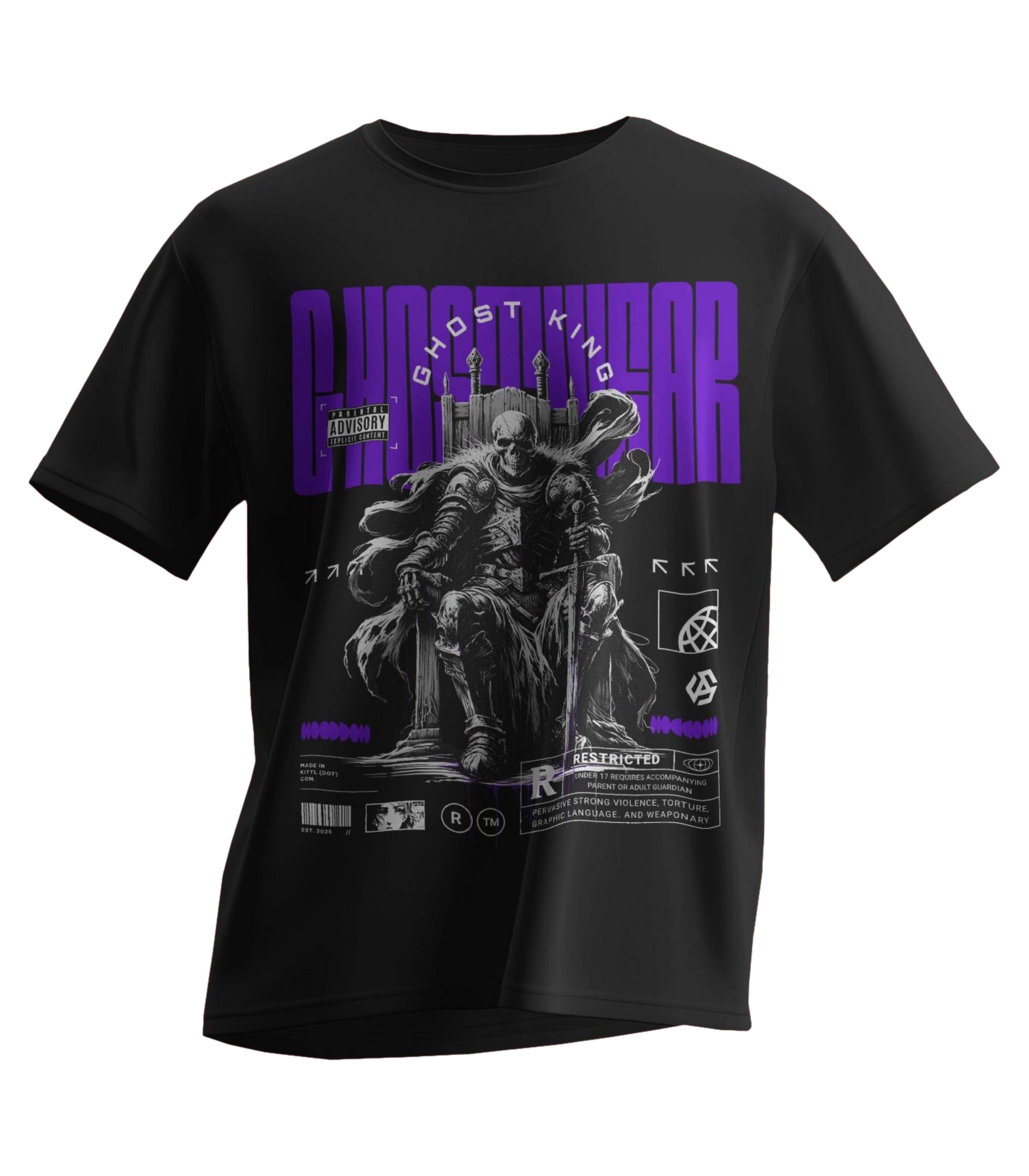 GHOST LORD KING OVERSIZED TEE