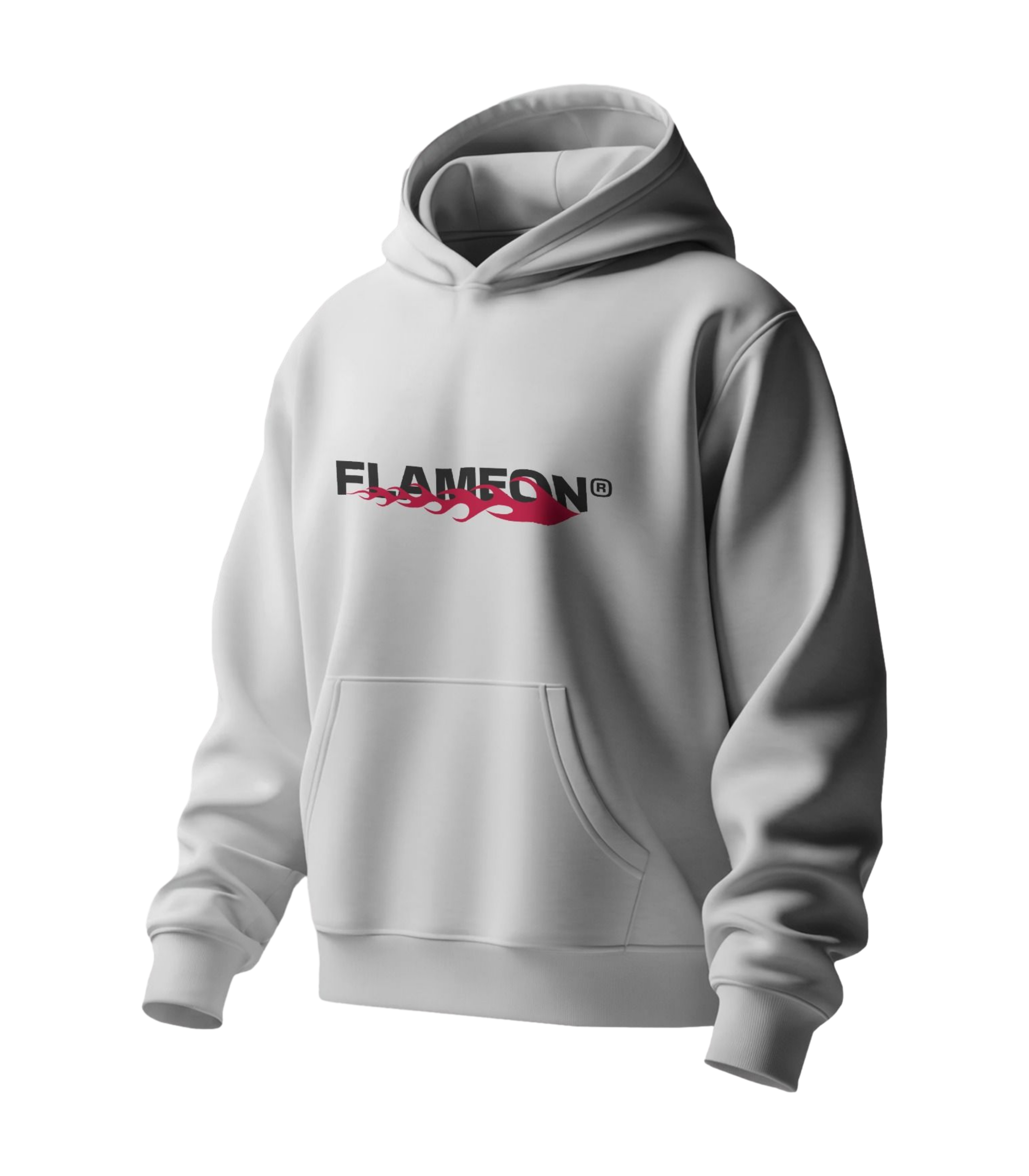 FLAMEON ROSE FLOWER OVERSIZED HOODIE