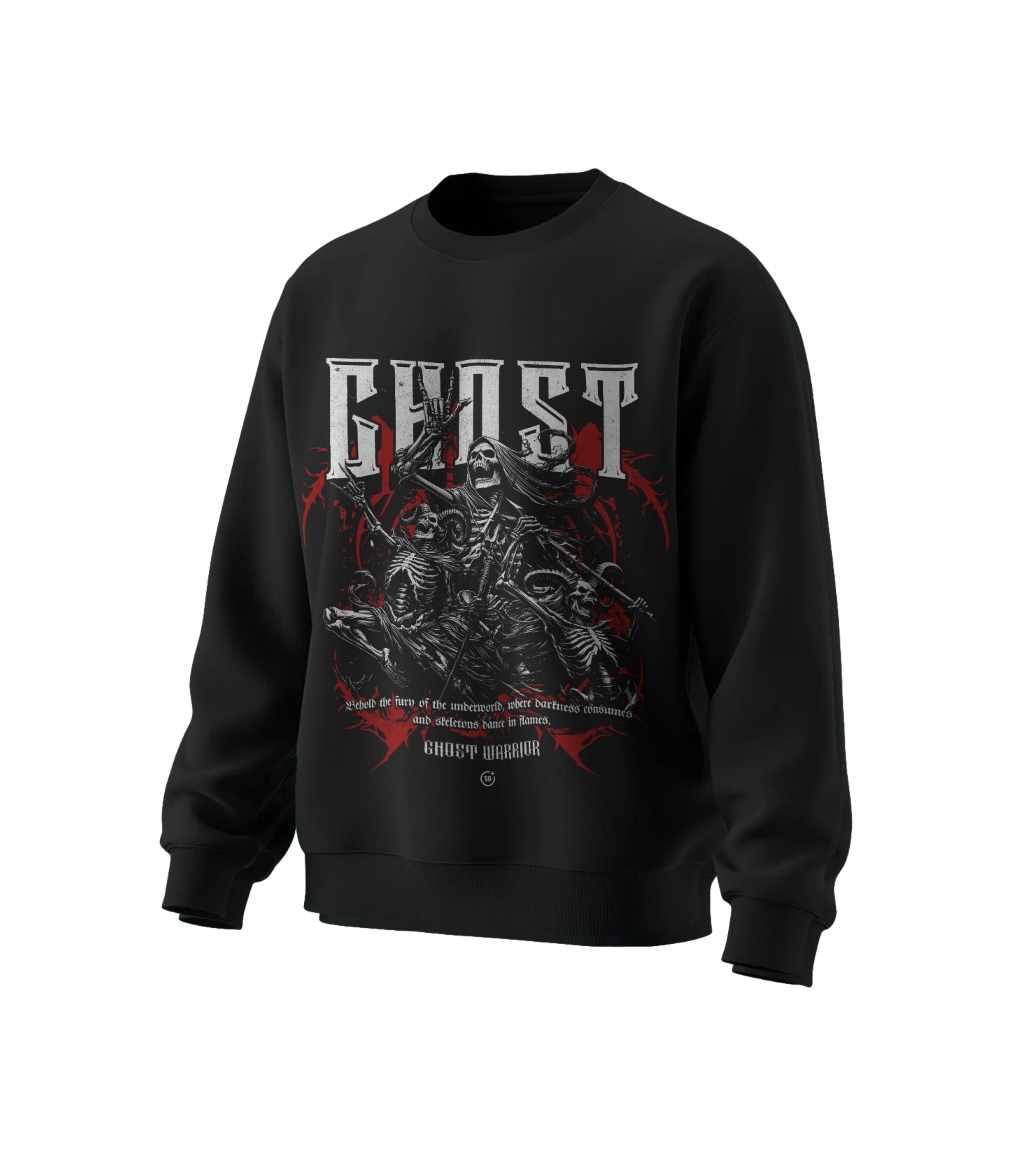 GHOST WARRIOR OVERSIZED SWEATSHIRT