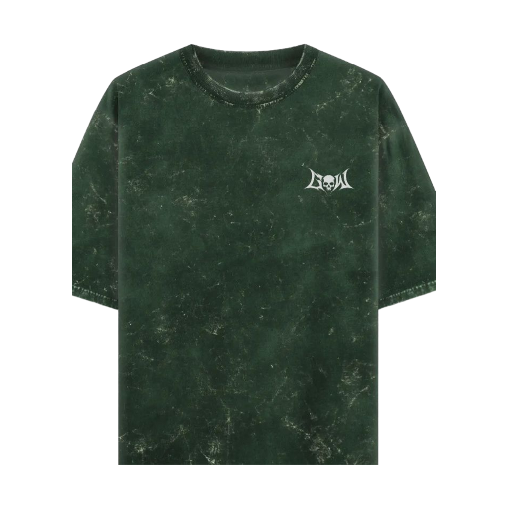 GHOST BOTTLE GREEN ACID WASHED OVERSIZED TEE