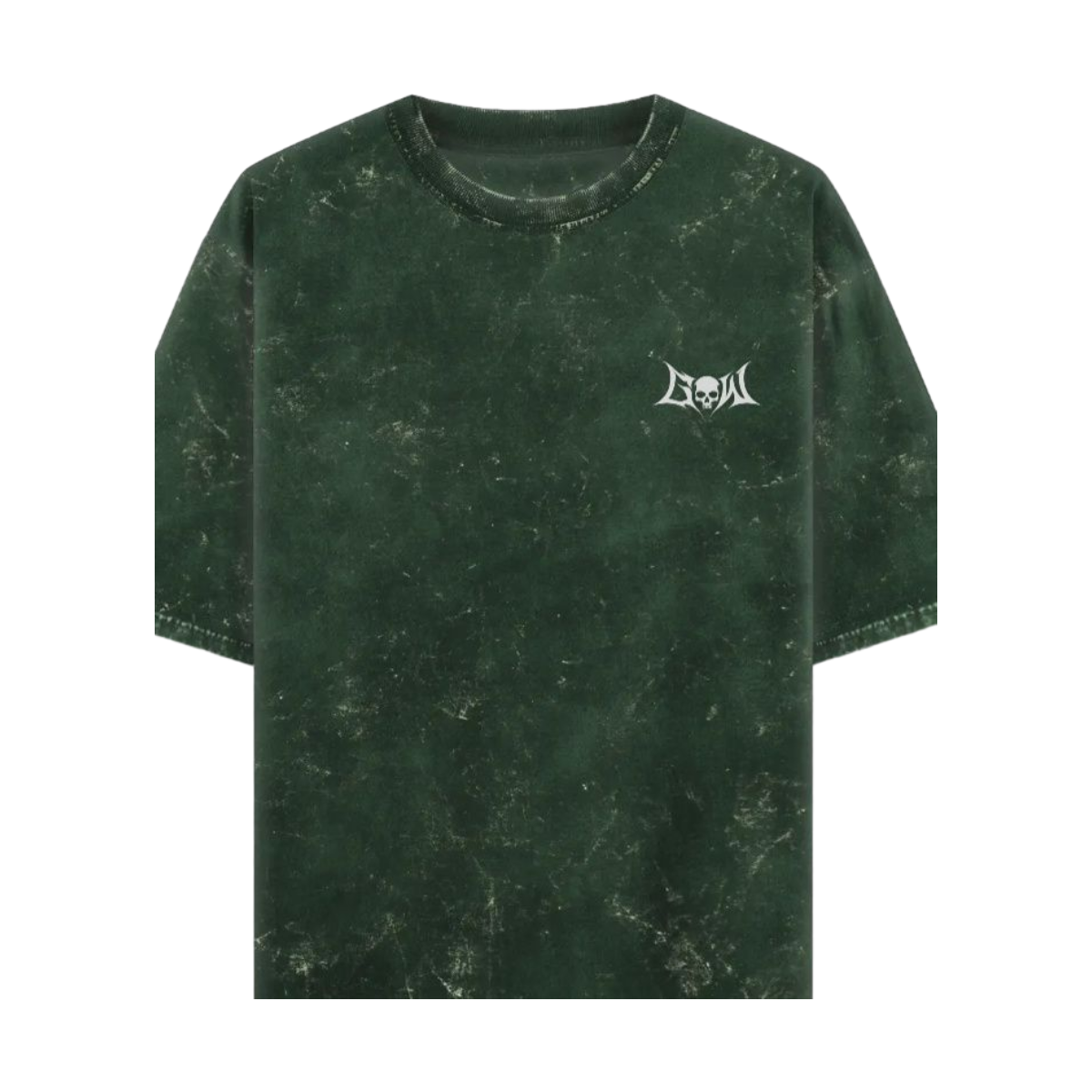 GHOST BOTTLE GREEN ACID WASHED OVERSIZED TEE