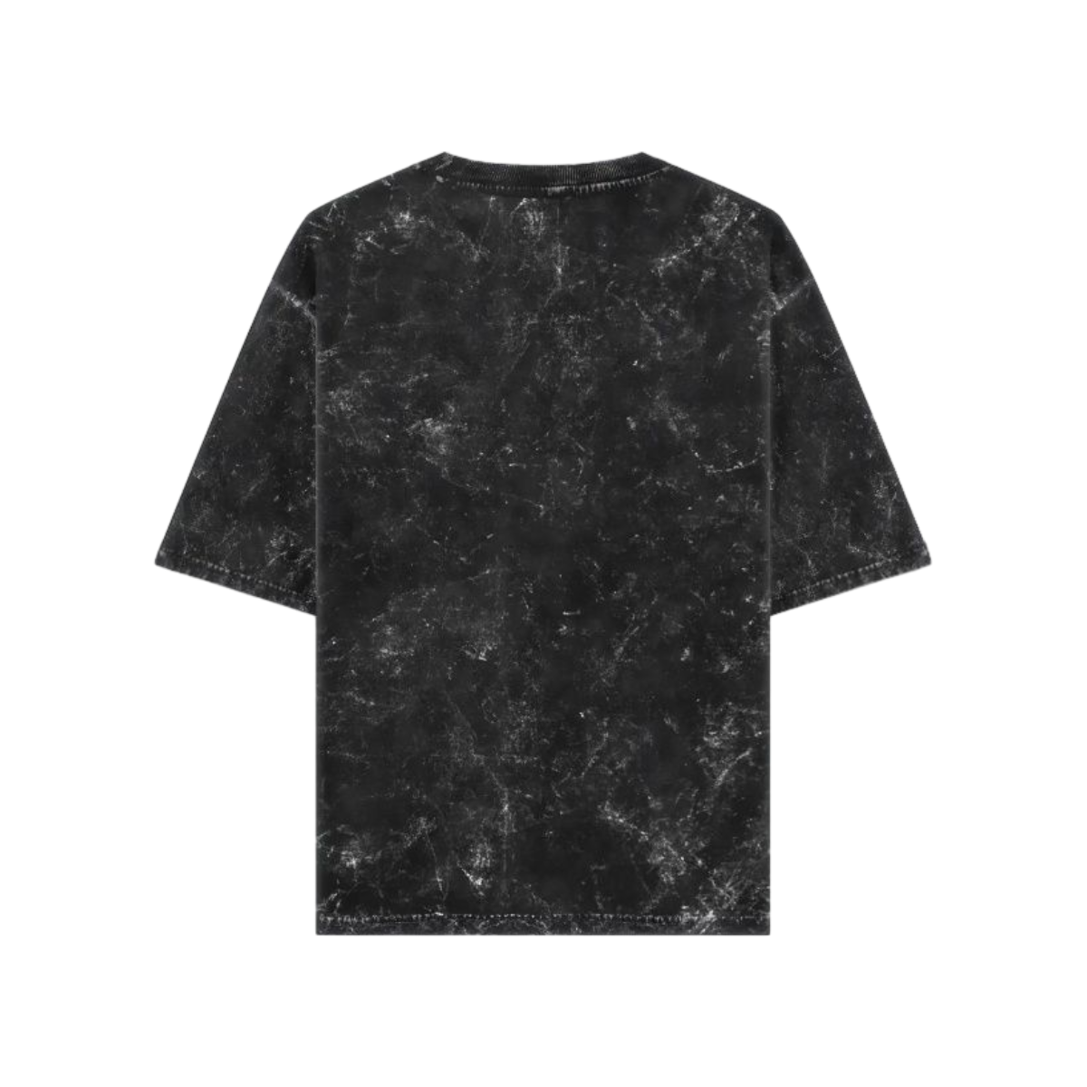 GHOST BLACK ACID WASHED OVERSIZED TEE