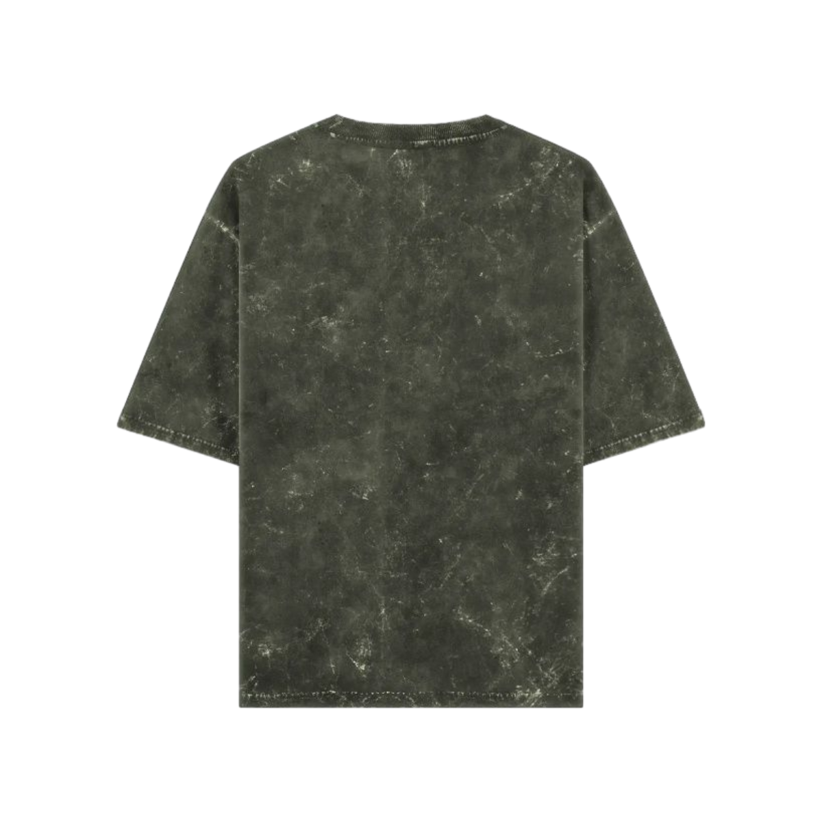 GHOST  OLIVE GREEN ACID WASHED OVERSIZED TEE