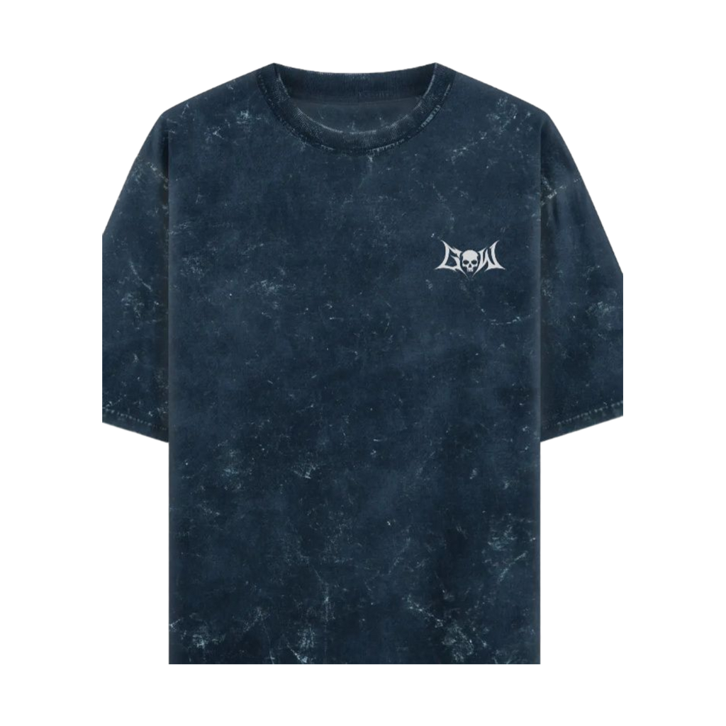 GHOST NAVY BLUE ACID WASHED OVERSIZED TEE