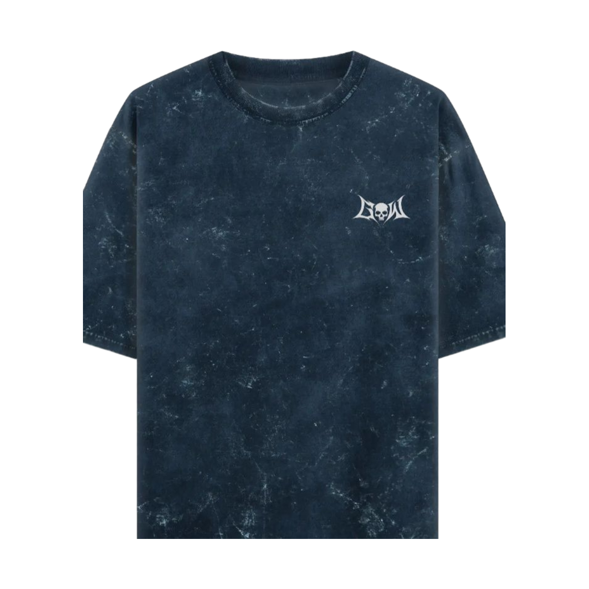 GHOST NAVY BLUE ACID WASHED OVERSIZED TEE