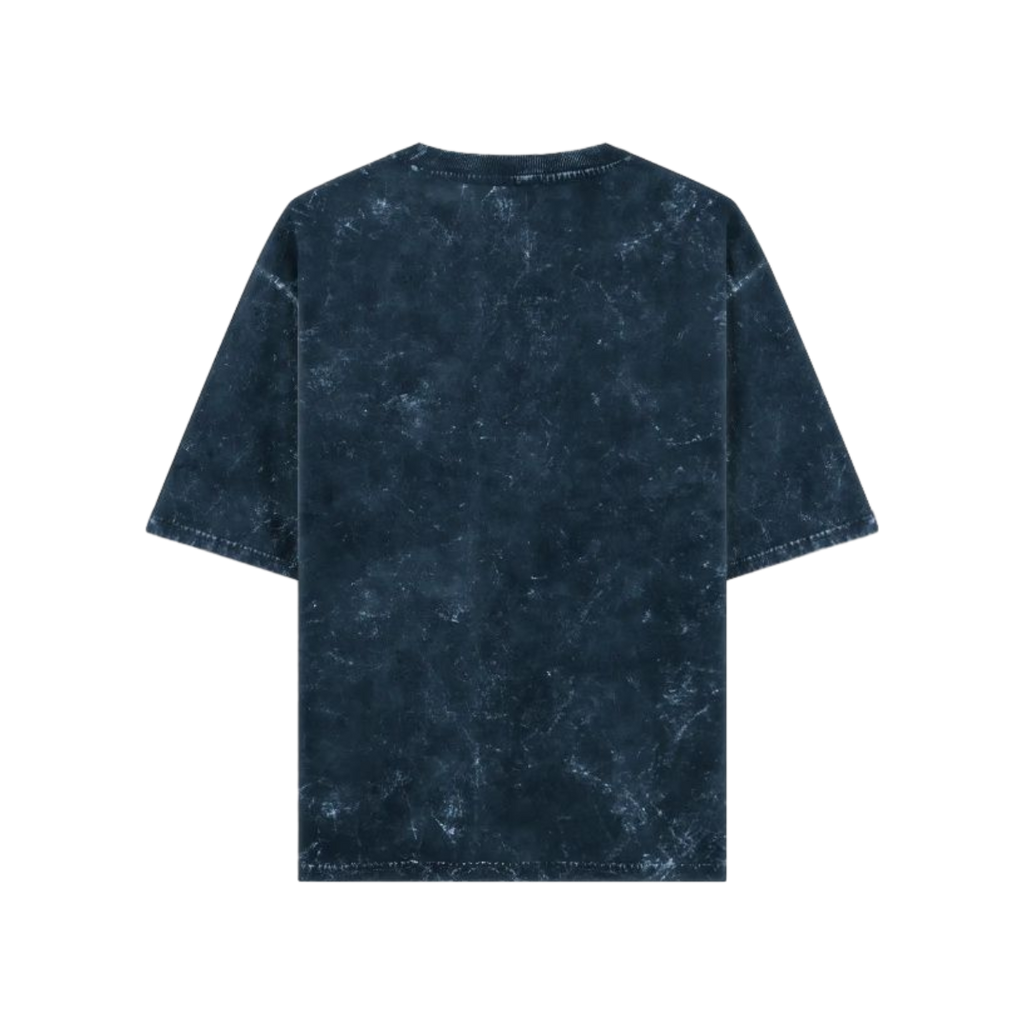 GHOST NAVY BLUE ACID WASHED OVERSIZED TEE