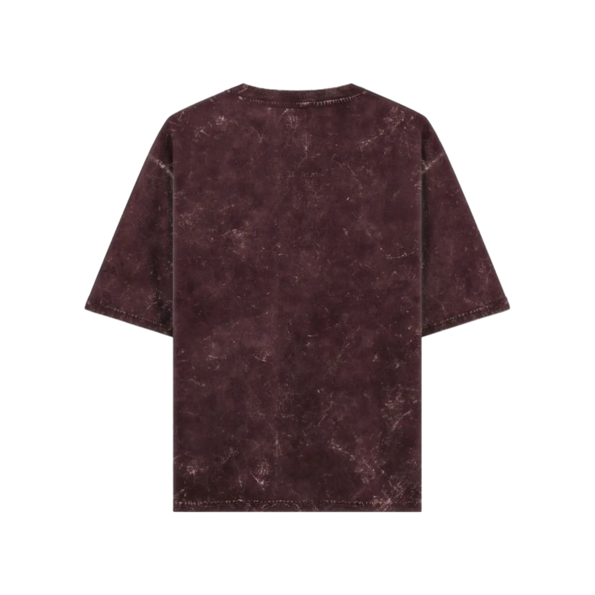 GHOST MAROON ACID WASHED OVERSIZED TEE